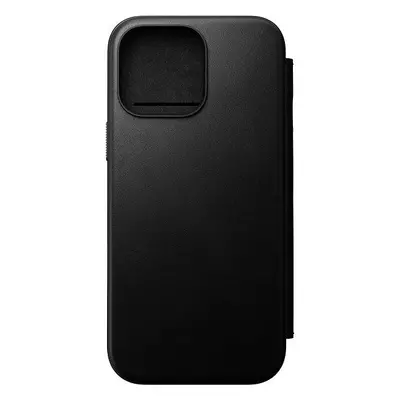 Pouzdro na mobil Nomad Leather Folio Black iPhone 16 Pro Max