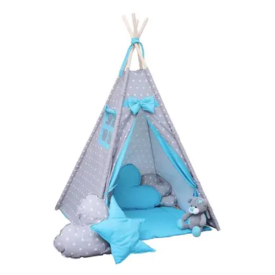 Dětský stan BabyTýpka teepee Stars blue