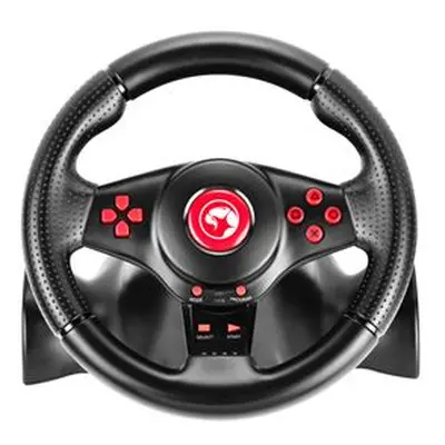 Volant Marvo GT-903, volant s pedály a řadící pákou, 16tl., USB, černý