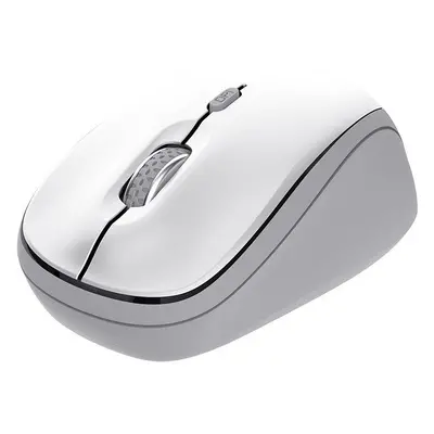 Myš Trust Yvi+ Multi-Device Wireless-Bluetooth Silent Mouse, bílá