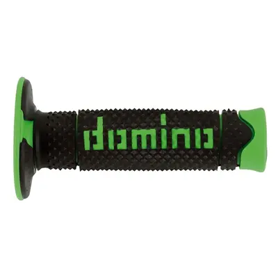 Gripy na motorku Domino gripy A260 offroad délka 120 mm, černo-zelené