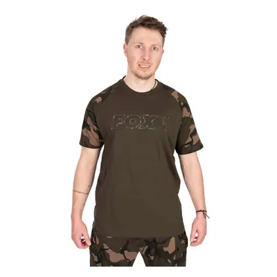 FOX Tričko Khaki/Camo Outline T-Shirt L