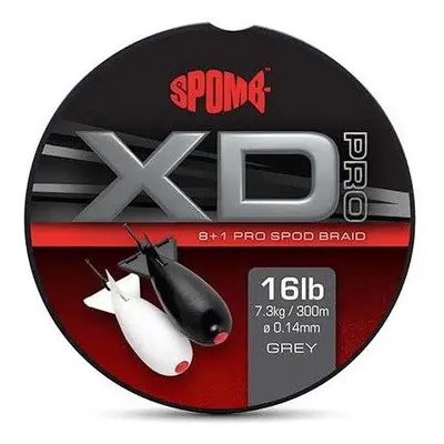 Spomb Šňůra XD Pro Braid Grey 8+1 300m 0,14mm 7,3kg