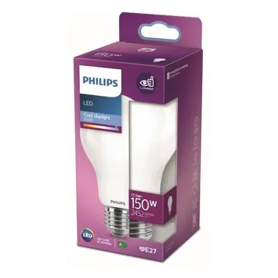 Philips 8718699764616 LED žárovka 1x17,5W | E27 | 2452lm | 6500K - studené denní světlo, matná b