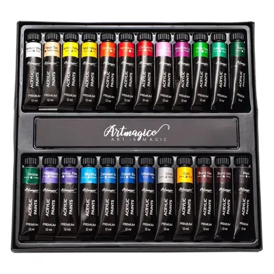 Akrylové barvy na plátno Artmagico Akrylové barvy 12ml x 24 ks