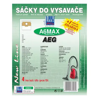 Sáčky do vysavače Sáčky do vysavače A6 MAX - textilní