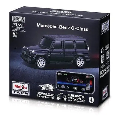 RC auto Maisto Die-Cast Metal se světly 1:41, Mercedes-Benz G-Class černé, 2,4 GHz, USB, XTR