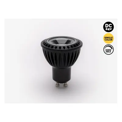 Kama Lights Žárovka GU10 24V 8W 3000K, černá