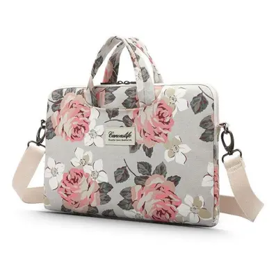 Pouzdro na notebook Canvaslife Briefcase taška na notebook 13-14'', white rose