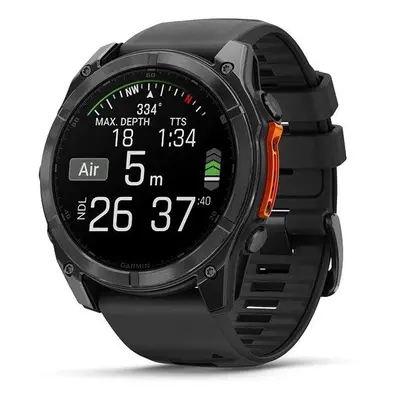 Chytré hodinky Garmin Fenix 8 51mm AMOLED Slate Gray Steel/Black Band