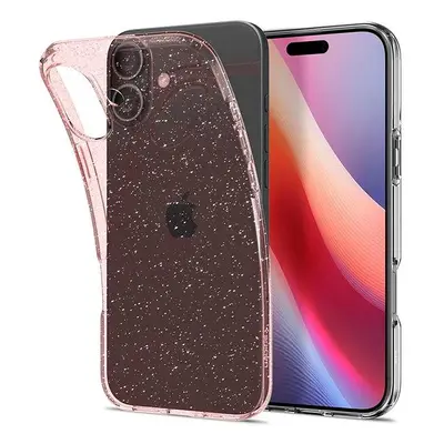 Kryt na mobil Spigen Liquid Crystal Glitter Rose Quartz iPhone 16