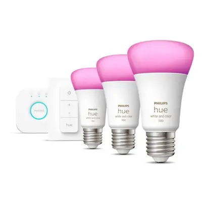 LED žárovka Philips Hue White and Color Ambiance 9W 1100 E27 starter kit