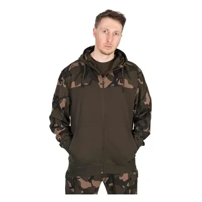 FOX Mikina LW Khaki/Camo Split Zip Hoody 3XL