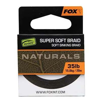 FOX Šňůrka Naturals Soft Braid Hooklength 20m 35lb