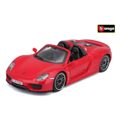 Kovový model Bburago 1:24 Plus Porsche 918 Spyder Red