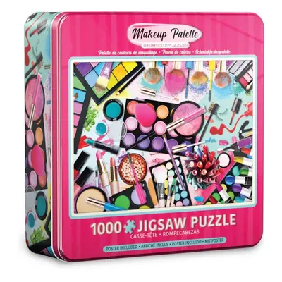 Puzzle Eurographics Puzzle v plechové krabičce Paleta barev: Makeup 1000 dílků