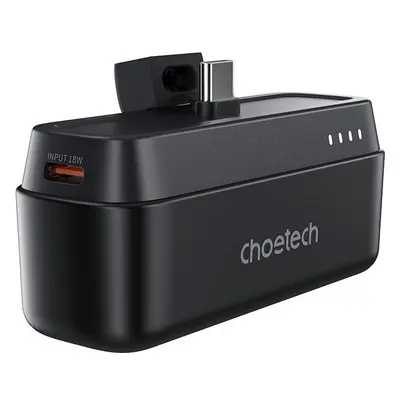 Powerbanka ChoeTech PD20W 5000mAh Power Bank with Type C Plug black