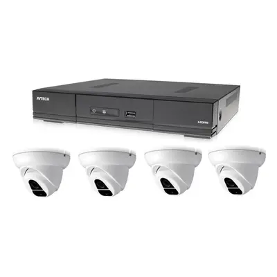 Kamerový systém AVTECH 1x DVR DGD1005AV a 4x 2MPX Dome kamera DGC1004XFT