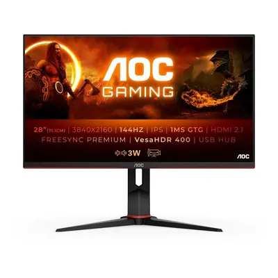 LCD monitor 28" AOC U28G2XU2/BK