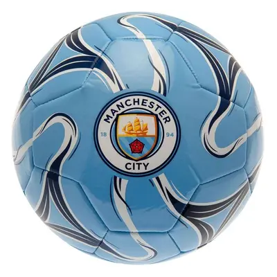 Fotbalový míč Ouky Manchester City FC, modrý, barevný znak, vel. 5