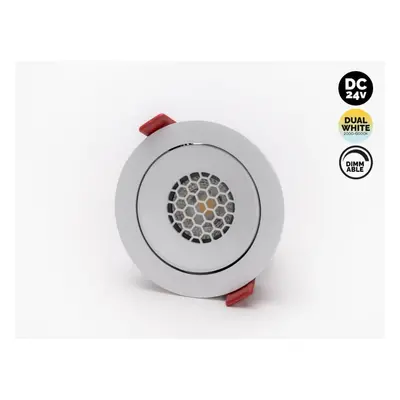 Kama Lights Bodovka 24V Dual White D105 12W, bílá