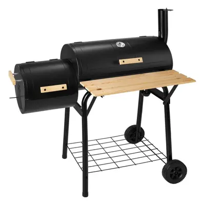 Gril Multifunkční zahradní gril BBQ Smoker černý