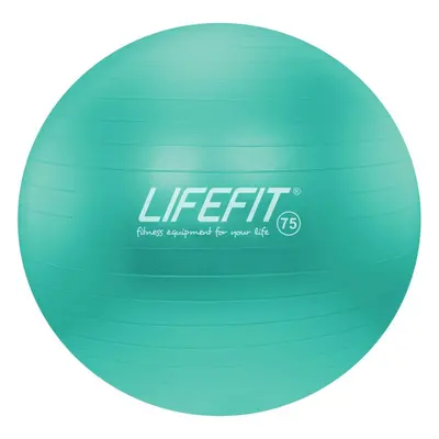 Gymnastický míč Lifefit anti-burst 75 cm, tyrkysový