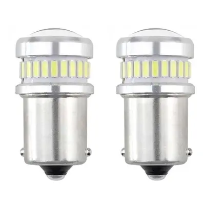 LED autožárovka CANBUS LED 12V/24V 10W BA15s čirá 2 ks