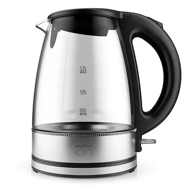 Rychlovarná konvice Niceboy ION Kettle K1 Crystal Glass Black