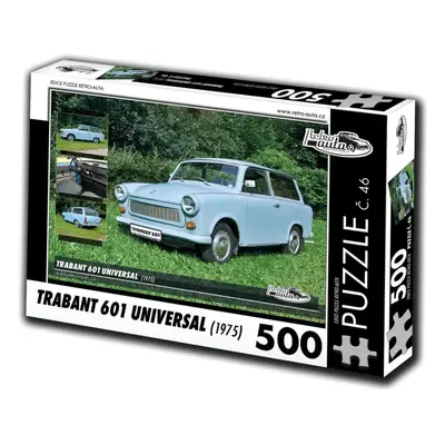 Puzzle Retro-auta Puzzle č. 46 Trabant 601 Universal (1975) 500 dílků