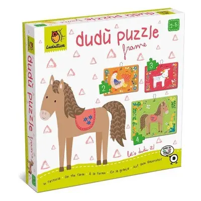 Puzzle Ludattica Dudu Zvířátka z farmy, puzzle pro začátečníky