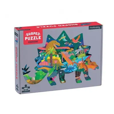 Puzzle Tvarované puzzle - Dinosauři (300 ks)