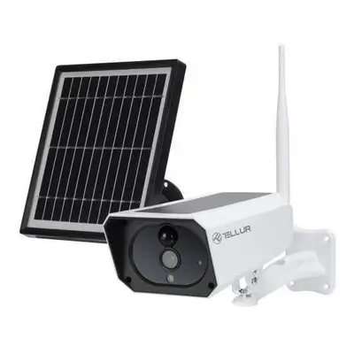 IP kamera Tellur WiFi Smart solární kamera 1080P, IP65, PIR, outdoor, bílá