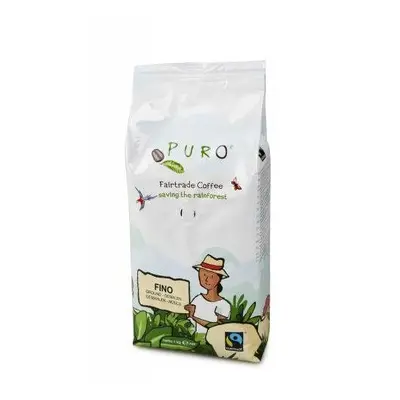 Káva Puro Hrubě mletá káva Fairtrade FINO 100% Arabica 1 kg