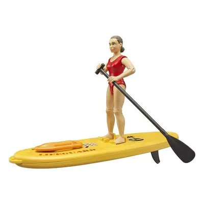 Figurka Bruder 62785 BWORLD Paddleboard s figurkou ženy