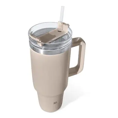 Termohrnek Iris Barcelona Tumbler s brčkem 1,2 l, béžový