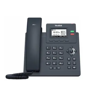 Yealink SIP-T31P SIP telefon, PoE, 2,3" 132x64 podsv. LCD, 2 x SIP úč., 100M Eth