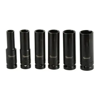 Gola sada GEKO Rázové hlavice sada 6ks, 1/2" 10-21 mm, délka 77 mm. GEKO