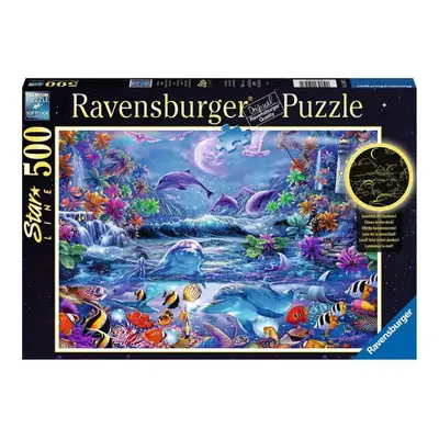 RAVENSBURGER Svítící puzzle Magický úplněk 500 dílků