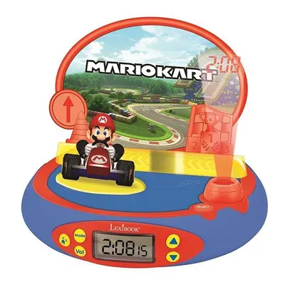 Dětský projektor Lexibook Mario Kart 3D Projekční hodiny s postavičkami a zvuky z videohry