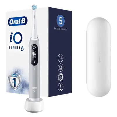 Elektrický zubní kartáček Oral-B iO Series 6 Grey Opal magnetický zubní kartáček