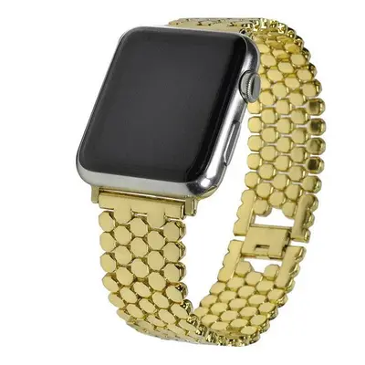 Řemínek Drakero Kovový Luxary pro Apple Watch 42mm / 44mm / 45mm / Ultra 49mm zlatý