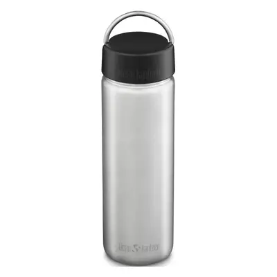 Láhev na pití Klean Kanteen Wide w/Wide Loop Cap, brushed stainless, 800 ml