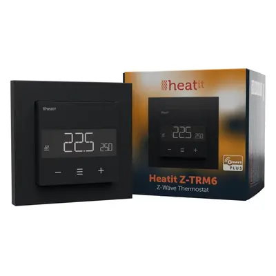 Termostat HEATIT Z-TRM6 - Černá matná