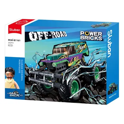 Stavebnice Sluban Power Bricks M38-B1161 Natahovací Zeleno fialový Off-road Kixx