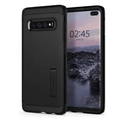 Kryt na mobil Spigen Tough Armor Black Samsung Galaxy S10+