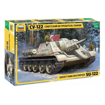 Plastikový model Model Kit military 3691 - Soviet tank Destroyer SU-122