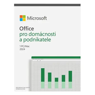 Kancelářský software Microsoft Office 2024 pro domácnosti a podnikatele CZ (BOX)