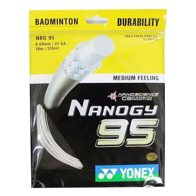 Badmintonový výplet Yonex Nanogy 95, 0,69mm, 10m, SILVER GRAY