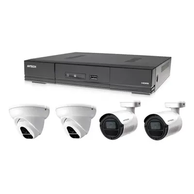 Kamerový systém AVTECH 1x DVR DGD1005AV, 2x 2MPX Dome kamera DGC1004XFT a 2x 2MPX Bullet kamera 